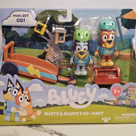 Bluey, Rusty & Bluey's Go-Kart Vehicle and Figures Pack - Picture 7 of 7
